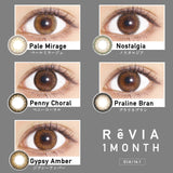 ReVIA Color 【五色可选】【单片装】【月抛】【日本美瞳】