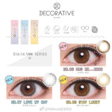 DECORATIVE EYES UV Moist【共八色，此链接三色】【10片装】【日抛】【日本美瞳】